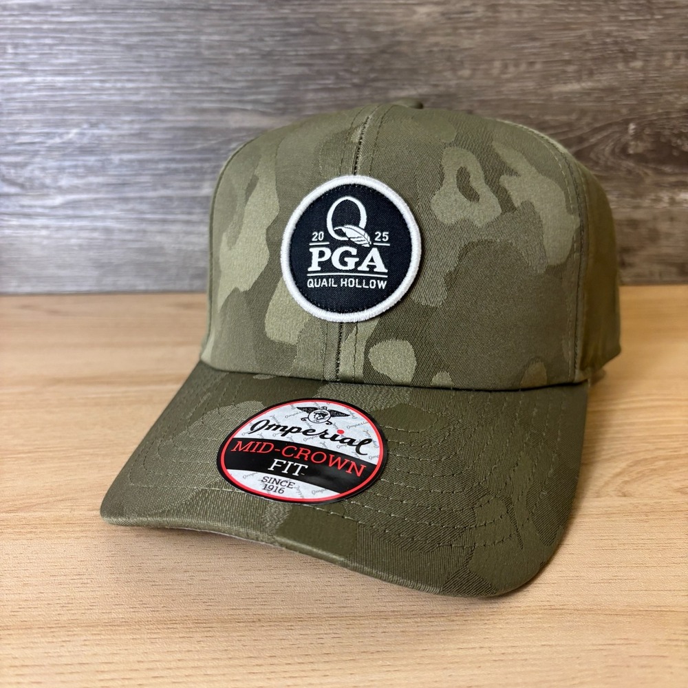 Quail Hollow Hat‎ Cap Strap Back Camo Camouflage PGA Championship Imperial NEW